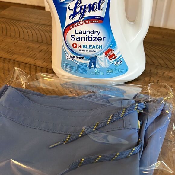 Lands’ End 🏄🏻‍♀️ Board Shorts 🩳 in French Blue Tie Waist Secure Back Pocket - Picture 17 of 17